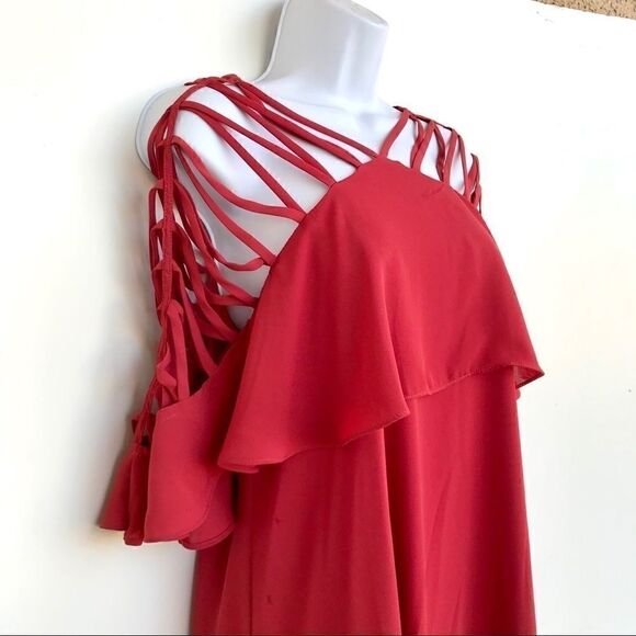 NWT Gianni Bini Marina Dress Spiced Red size S - Picture 7 of 11